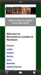 Mobile Screenshot of norrenbernslumber.com